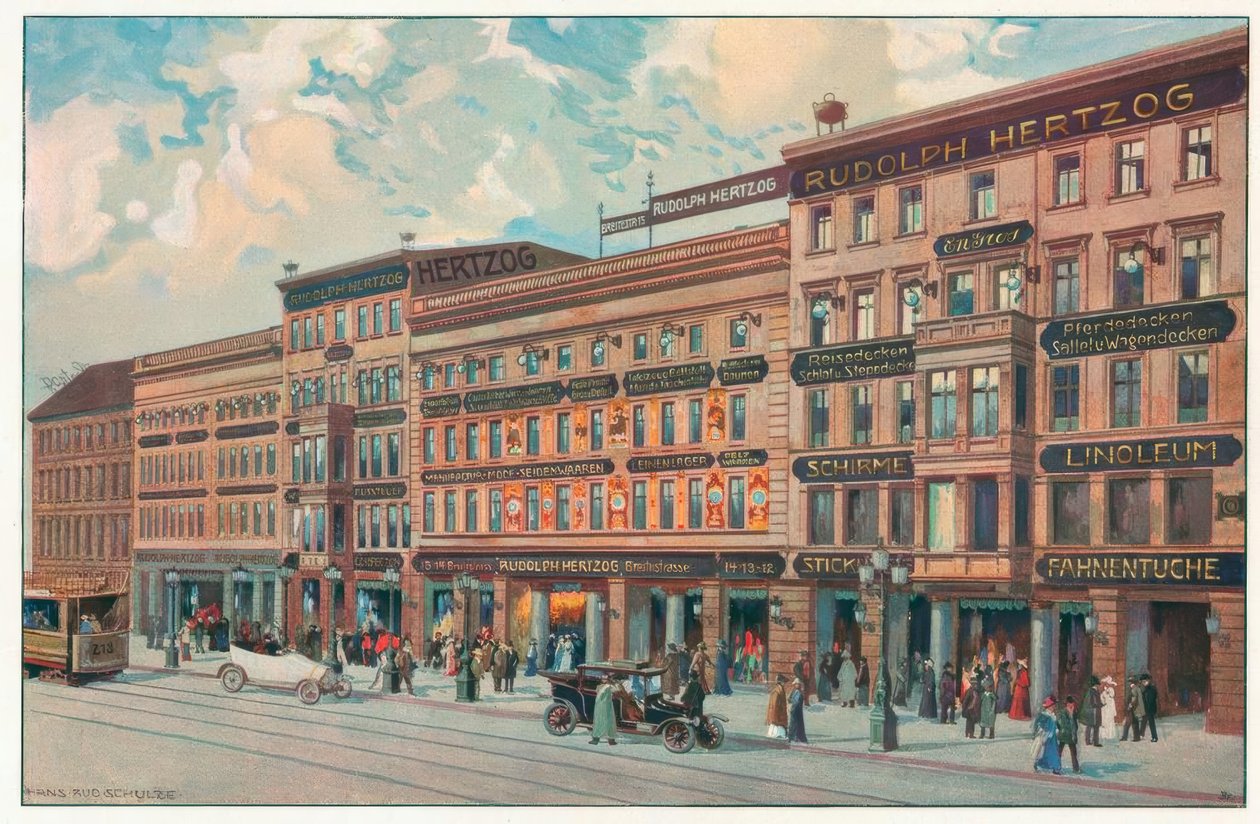 Rudolph Hertzog, Berlín C. Frente a la calle Breite de Hans Rudolf Schulze