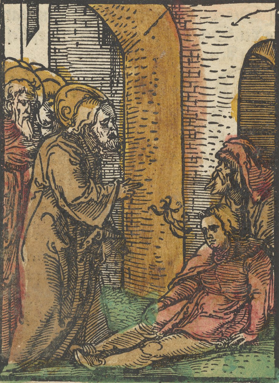 Cristo sanando a los poseídos, de Das Plenarium de Hans Schäufelein the Elder