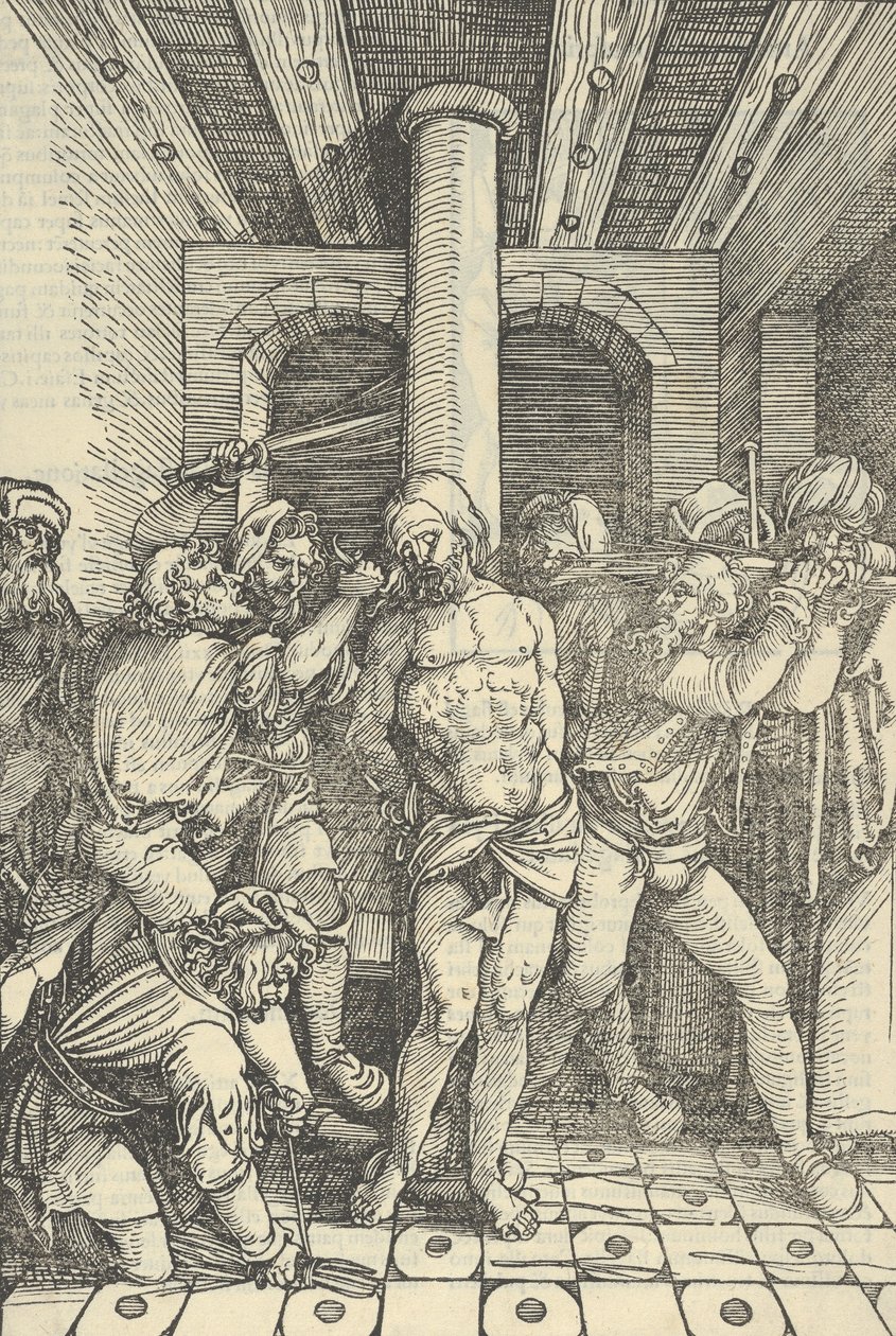 Cristo flagelado, de Speculum passionis domini nostri Ihesu Christi, 1507 de Hans Schäufelein the Elder