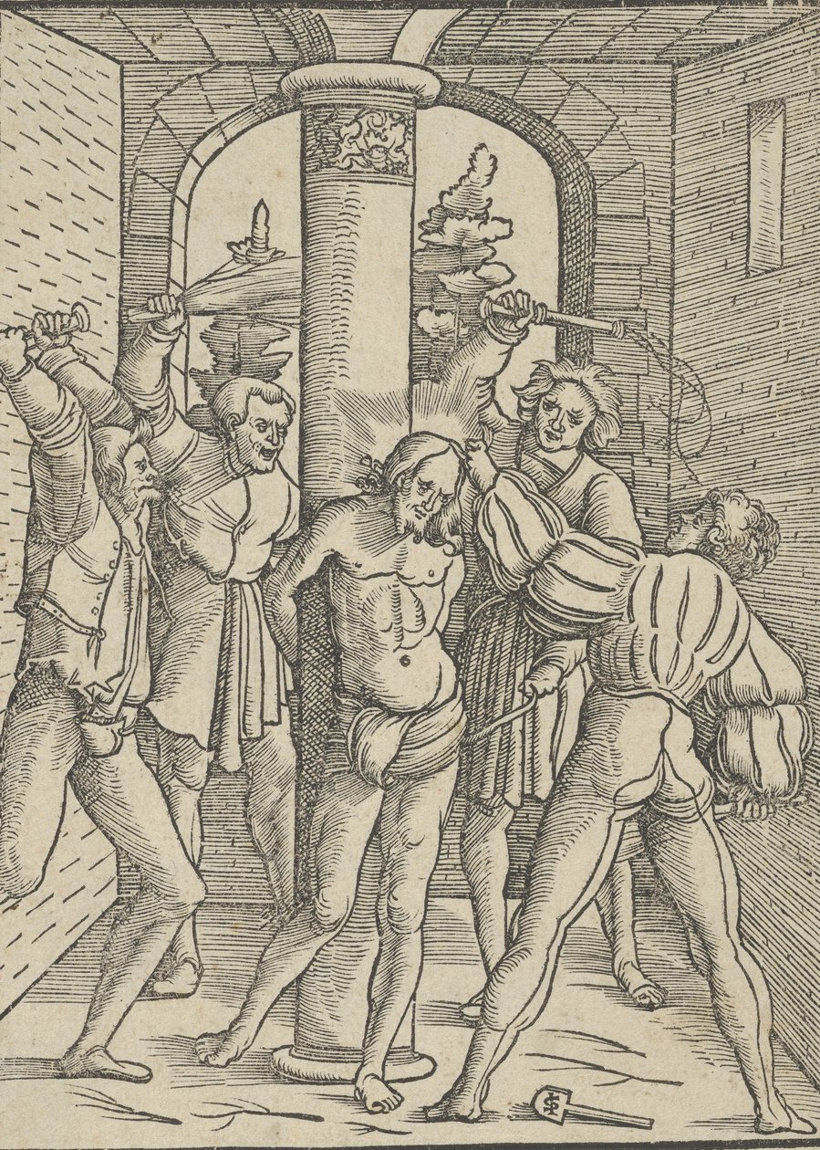 Cristo Azotado, de La Doctrina, Vida y Pasión de Jesucristo, 1537 de Hans Schäufelein the Elder
