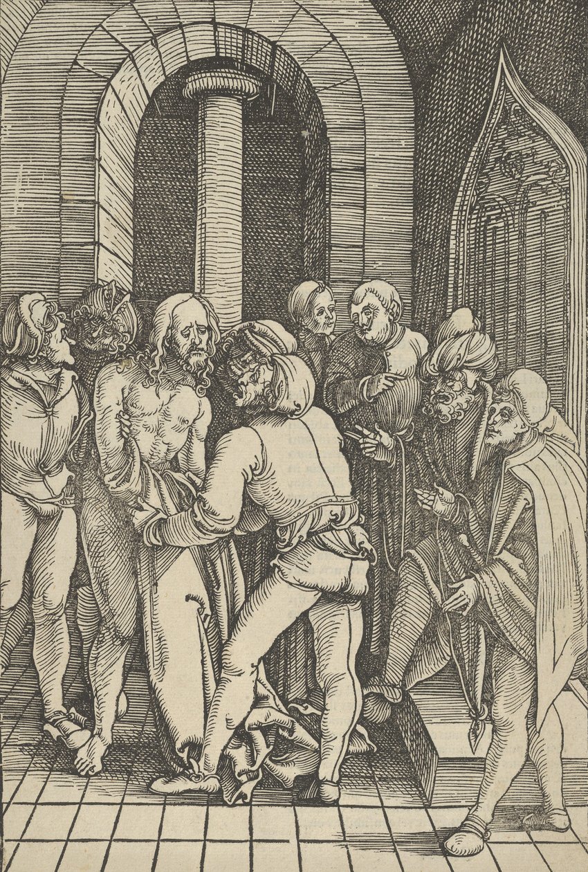 Cristo despojado, de Speculum passionis domini nostri Ihesu Christi, 1507 de Hans Schäufelein the Elder