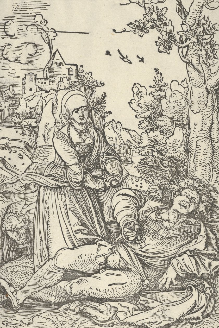 Píramo y Tisbe, ca. 1509-10 de Hans Schäufelein the Elder