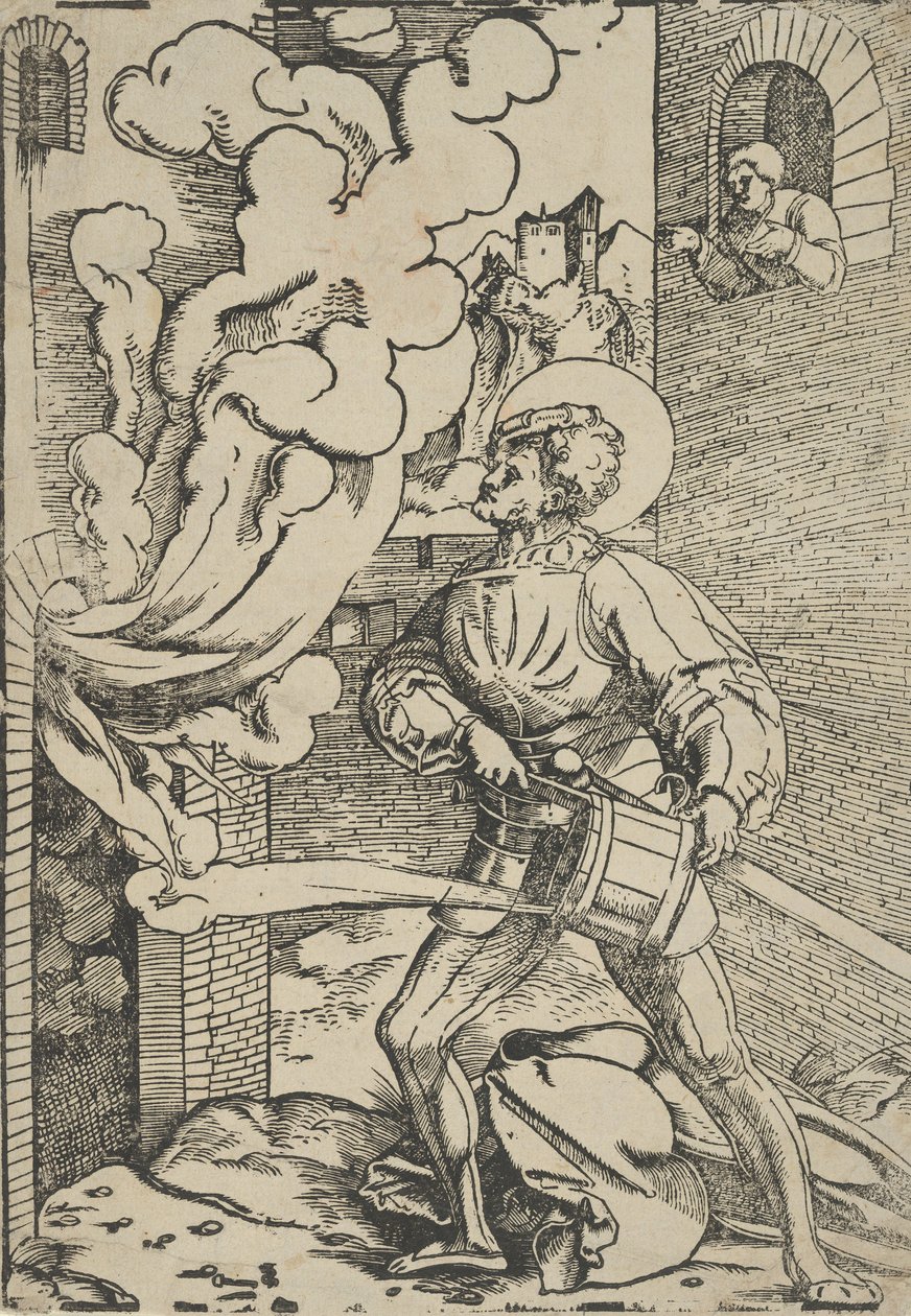 San Florián (reimpresión) de Hans Schäufelein the Elder