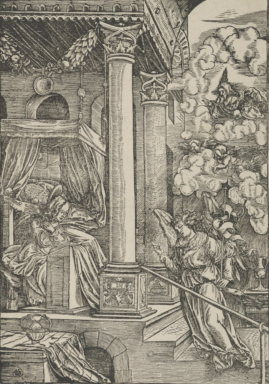 La Anunciación de Hans Schäufelein the Elder
