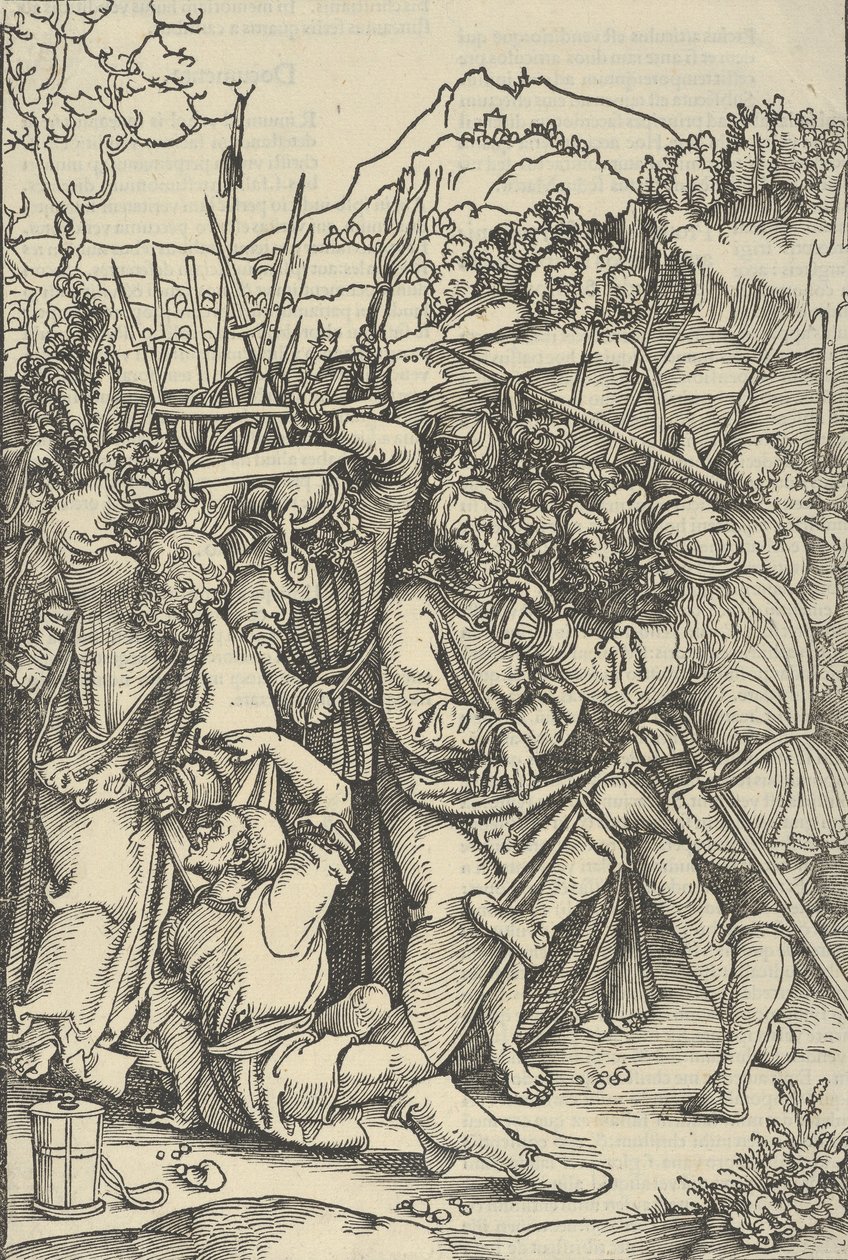 El arresto de Cristo, de Speculum passionis domini nostri Ihesu Christi, 1507 de Hans Schäufelein the Elder