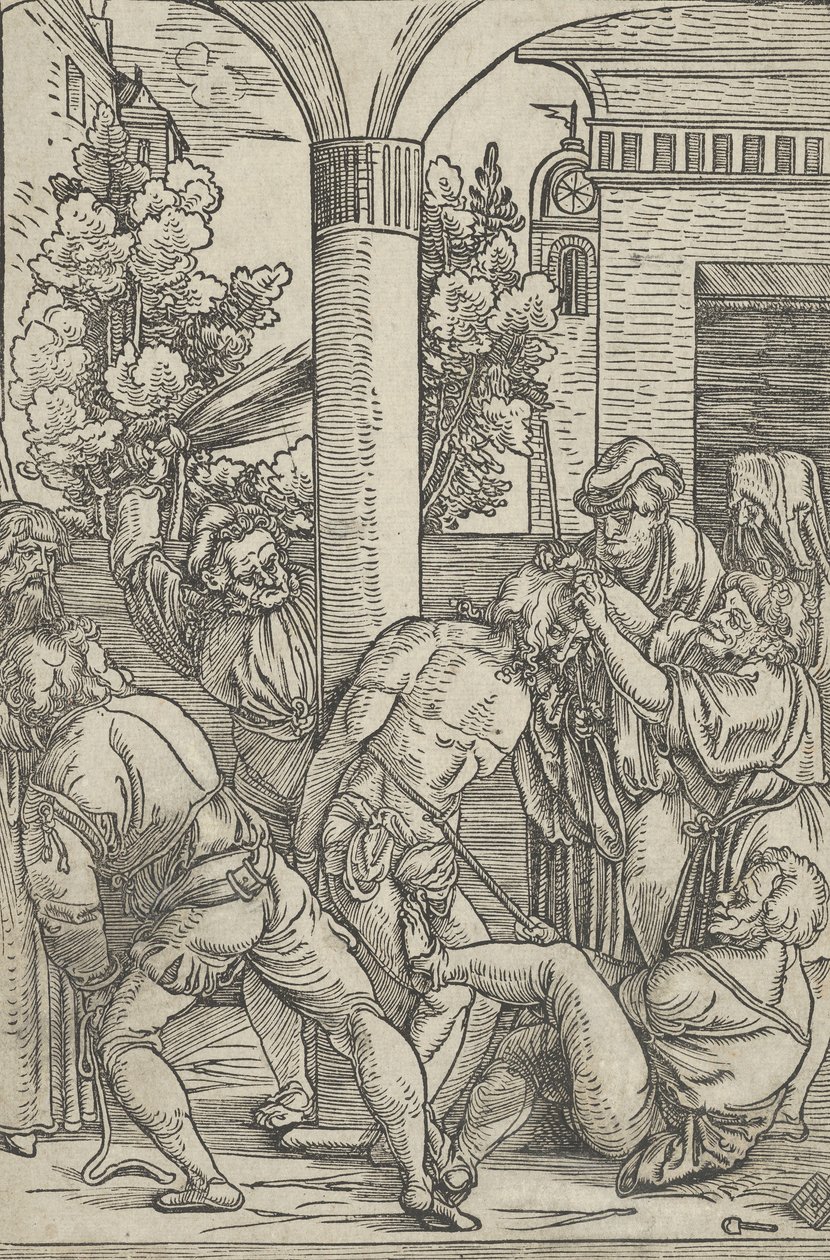 La flagelación, de La vida de Cristo, ca. 1511-12 de Hans Schäufelein the Elder