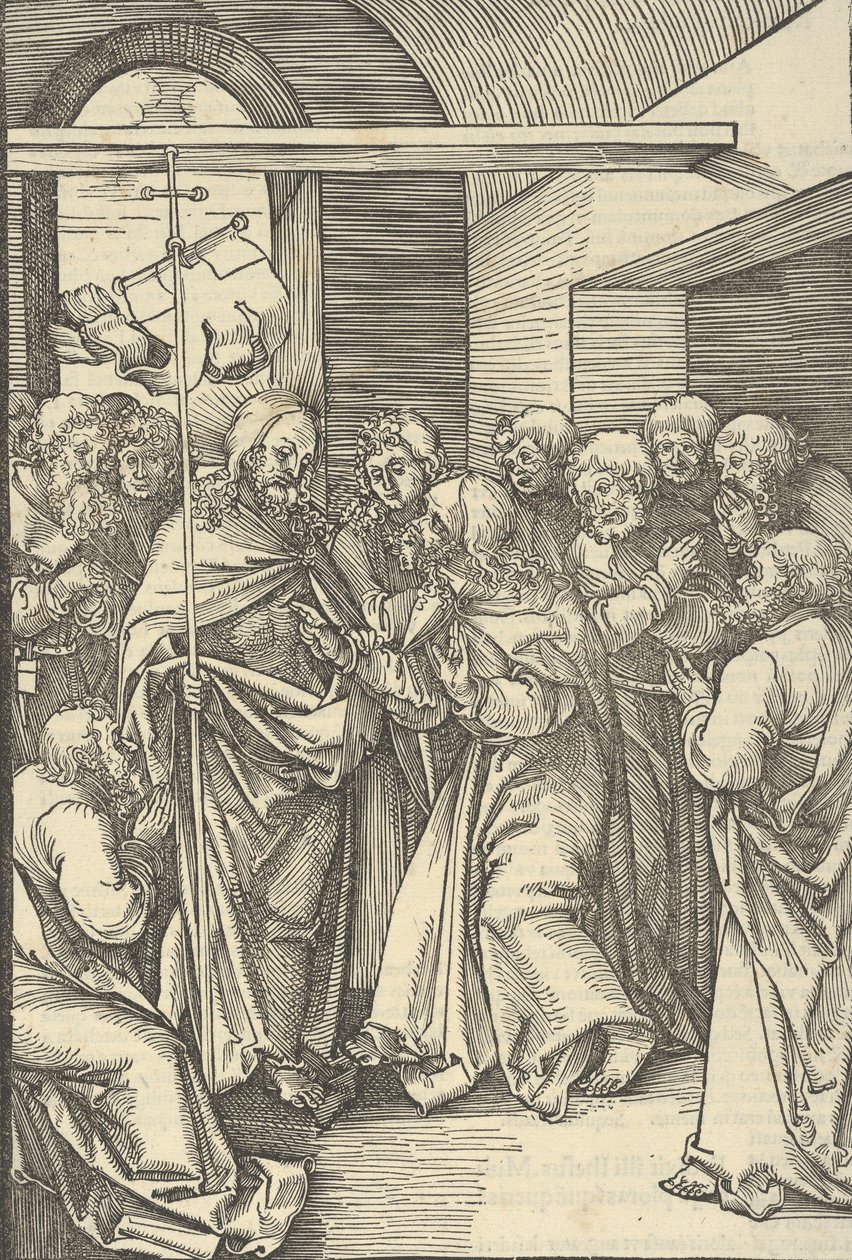 La incredulidad de Tomás, de Speculum passionis domini nostri Ihesu Christi, 1507 de Hans Schäufelein the Elder
