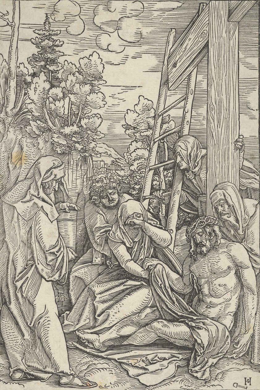 El Lamento, de La Vida de Cristo de Hans Schäufelein the Elder