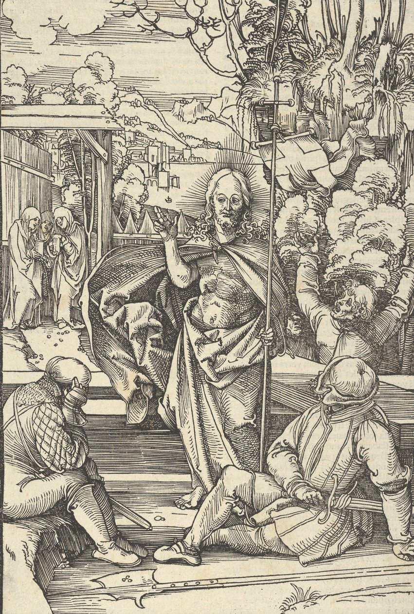 La resurrección, del Speculum passionis domini nostri Ihesu Christi de Hans Schäufelein the Elder