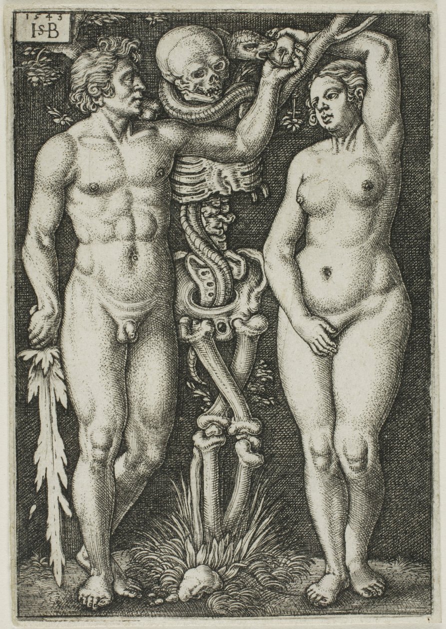 Adán y Eva de Hans Sebald Beham