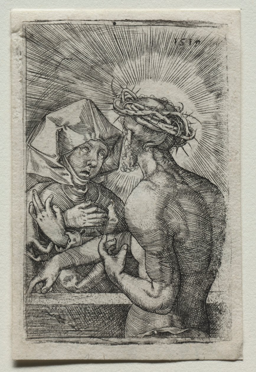 Cristo y la Virgen, 1519 de Hans Sebald Beham