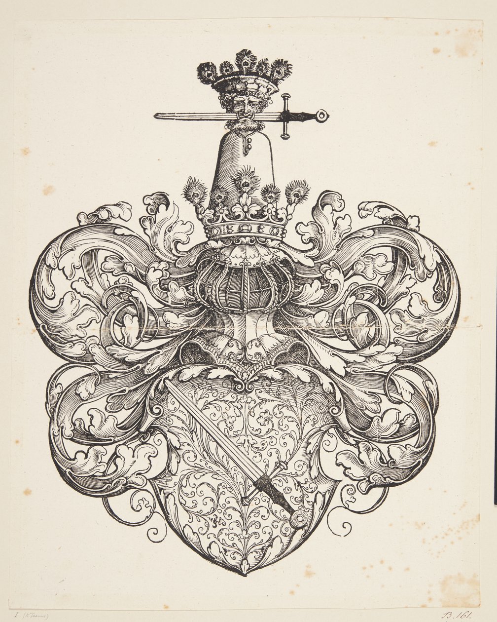 Escudo de Armas de la familia Kress von Kressenstein de Hans Sebald Beham
