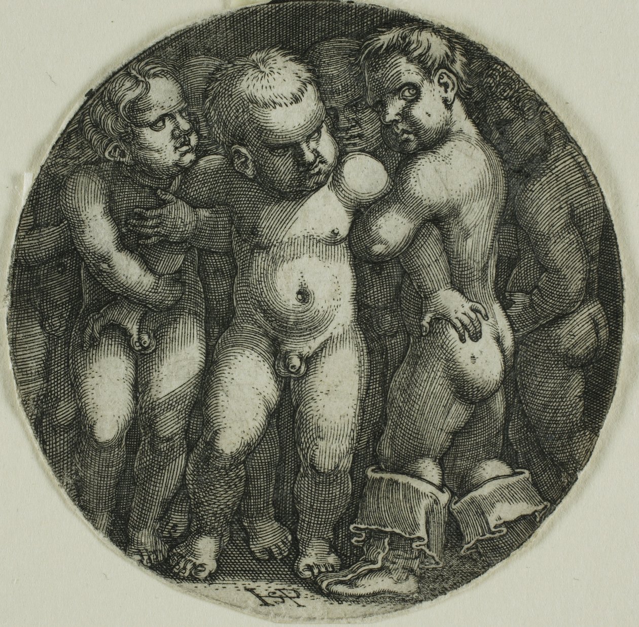 Ocho chicos de Hans Sebald Beham