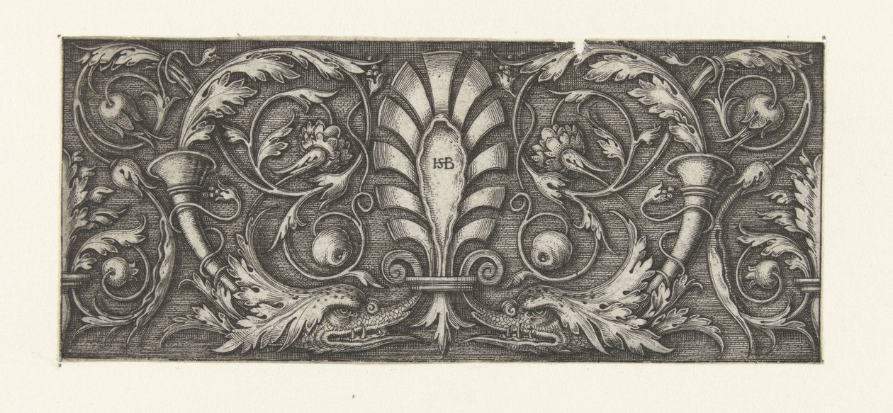 Frisón con palmeta entre vides de hojas de Hans Sebald Beham