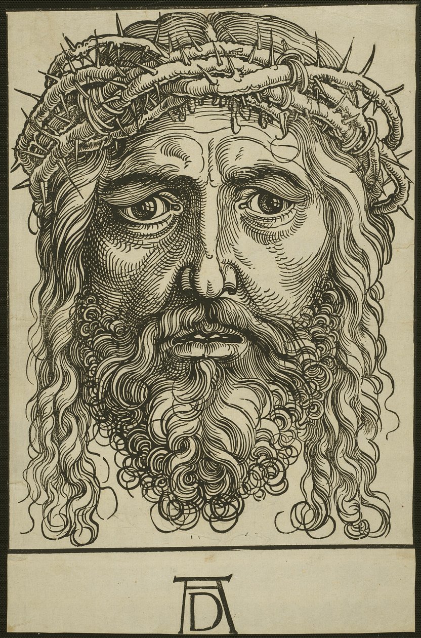 Cabeza de Cristo coronada de espinas de Hans Sebald Beham