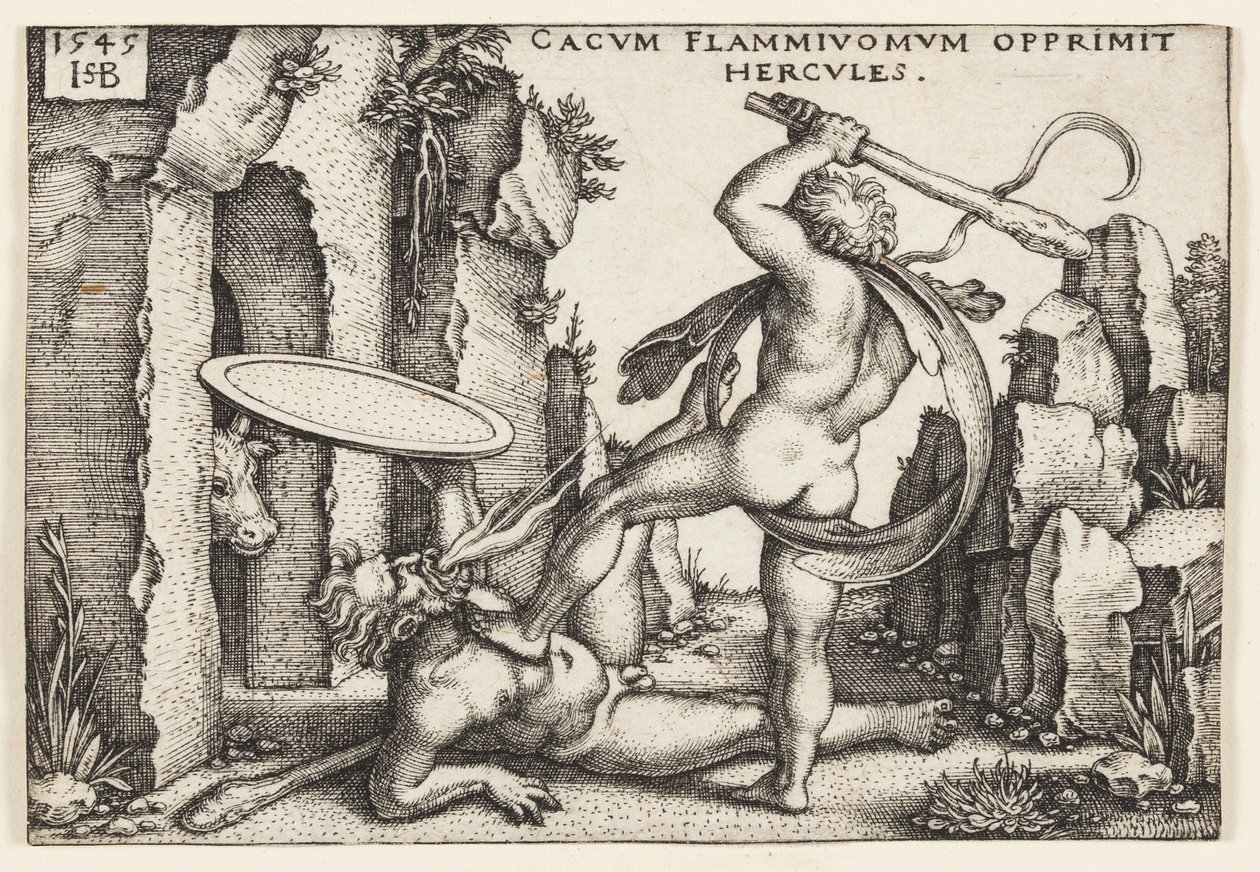 Hércules y Caco de Hans Sebald Beham