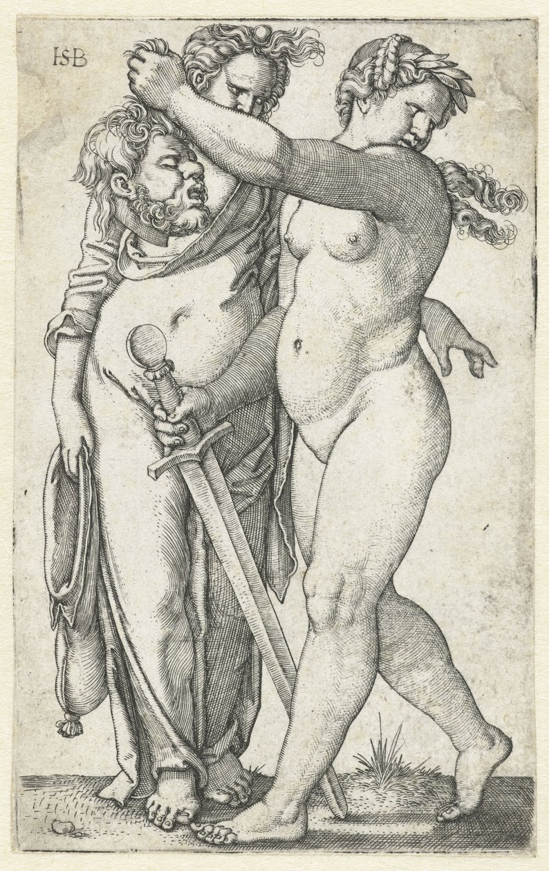 Judit con cabeza de Holofernes y sierva de Hans Sebald Beham
