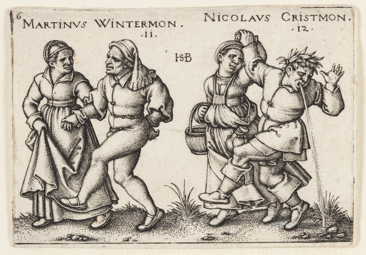 Noviembre y Diciembre de Hans Sebald Beham