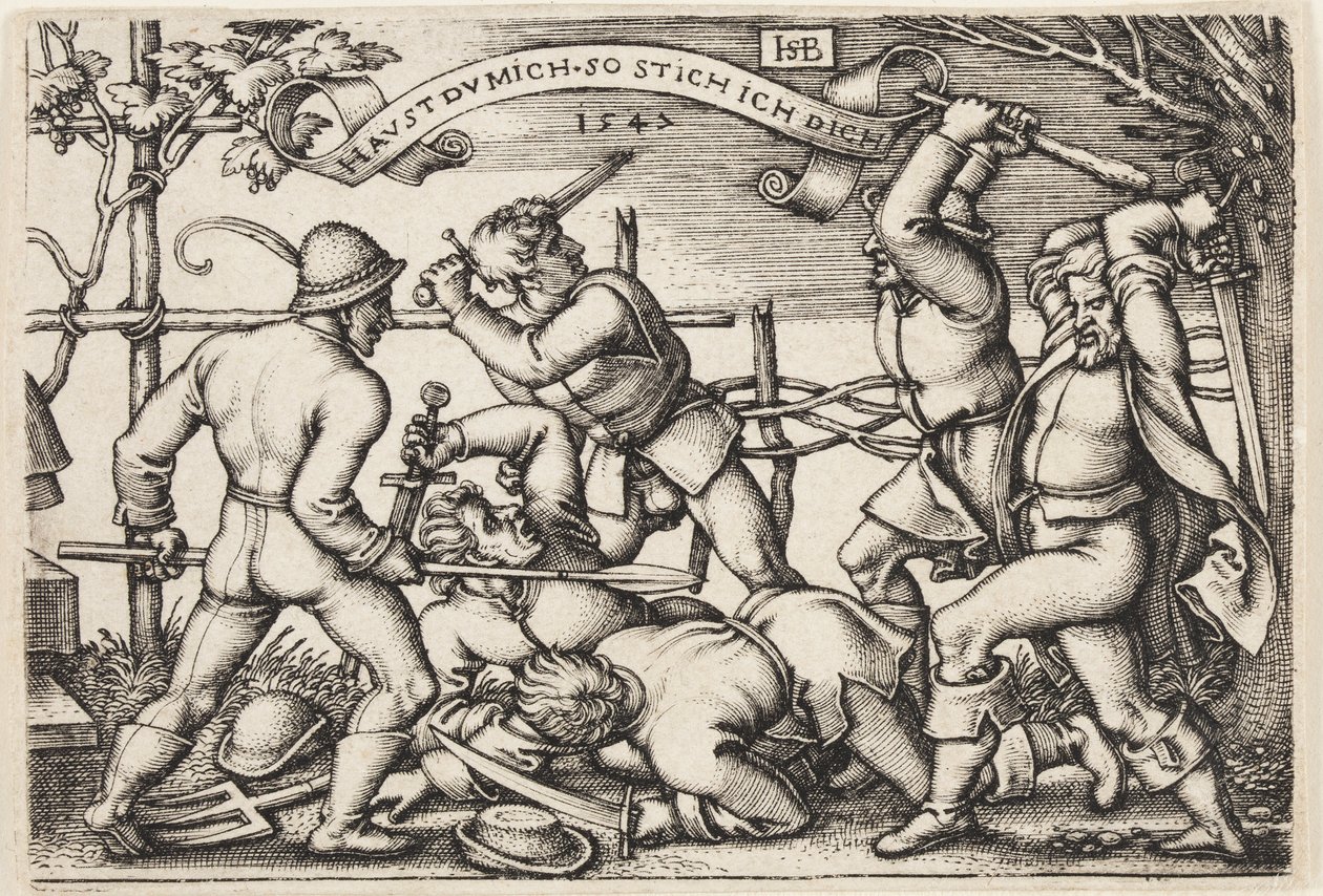 Pelea de campesinos de Hans Sebald Beham