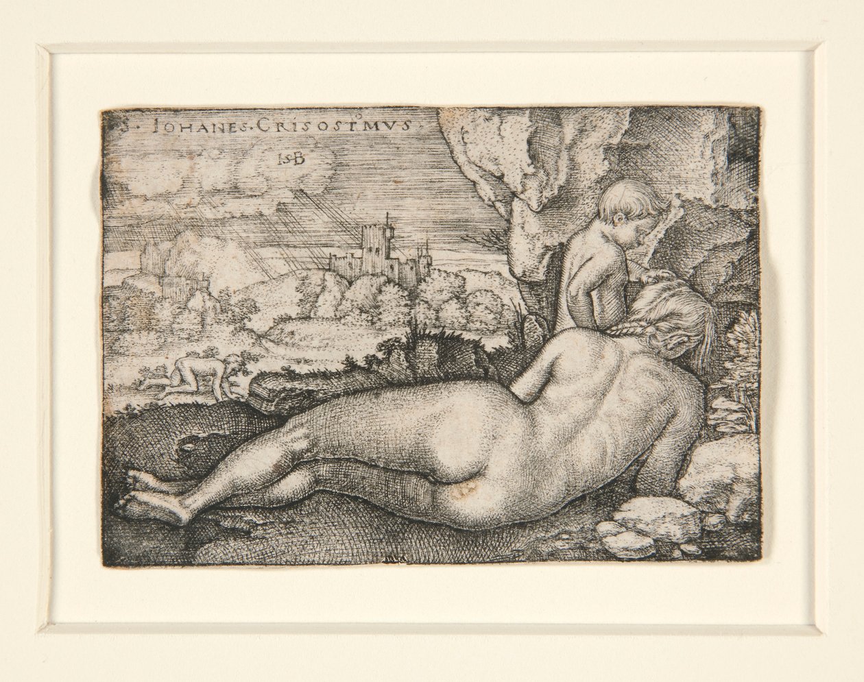 Penitencia de San Juan Crisóstomo de Hans Sebald Beham