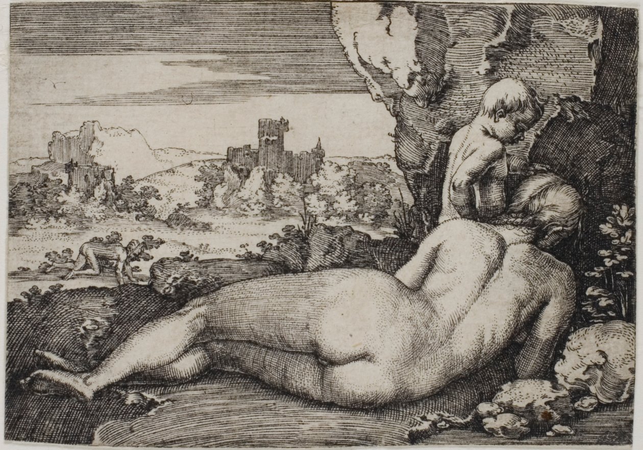 Penitencia de San Juan Crisóstomo de Hans Sebald Beham