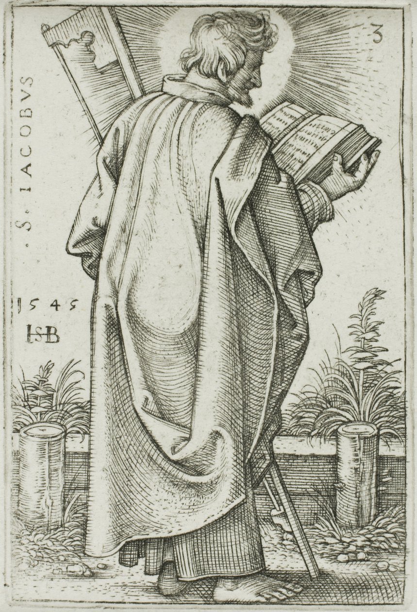 San Jaime Menor, placa 3 de Los Doce Apóstoles de Hans Sebald Beham