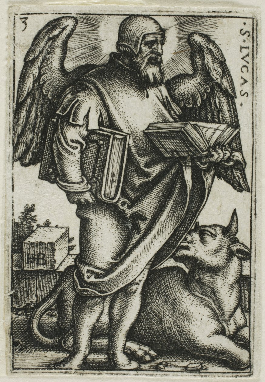 San Lucas, de Los cuatro evangelistas de Hans Sebald Beham