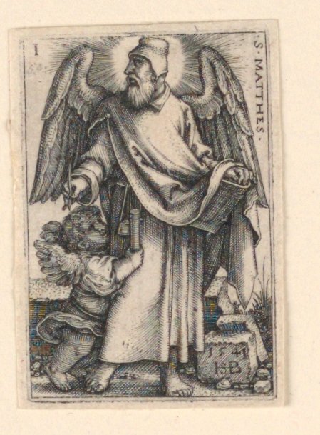 San Mateo, de Los Cuatro Evangelistas de Hans Sebald Beham