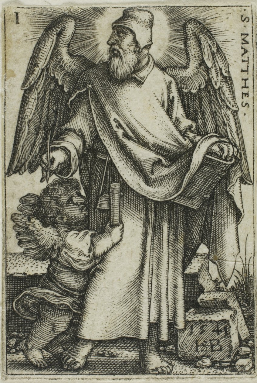 San Mateo, de Los Cuatro Evangelistas de Hans Sebald Beham