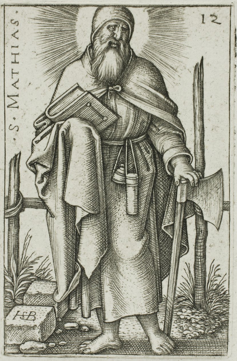 San Matías, lámina 12 de Los doce apóstoles de Hans Sebald Beham