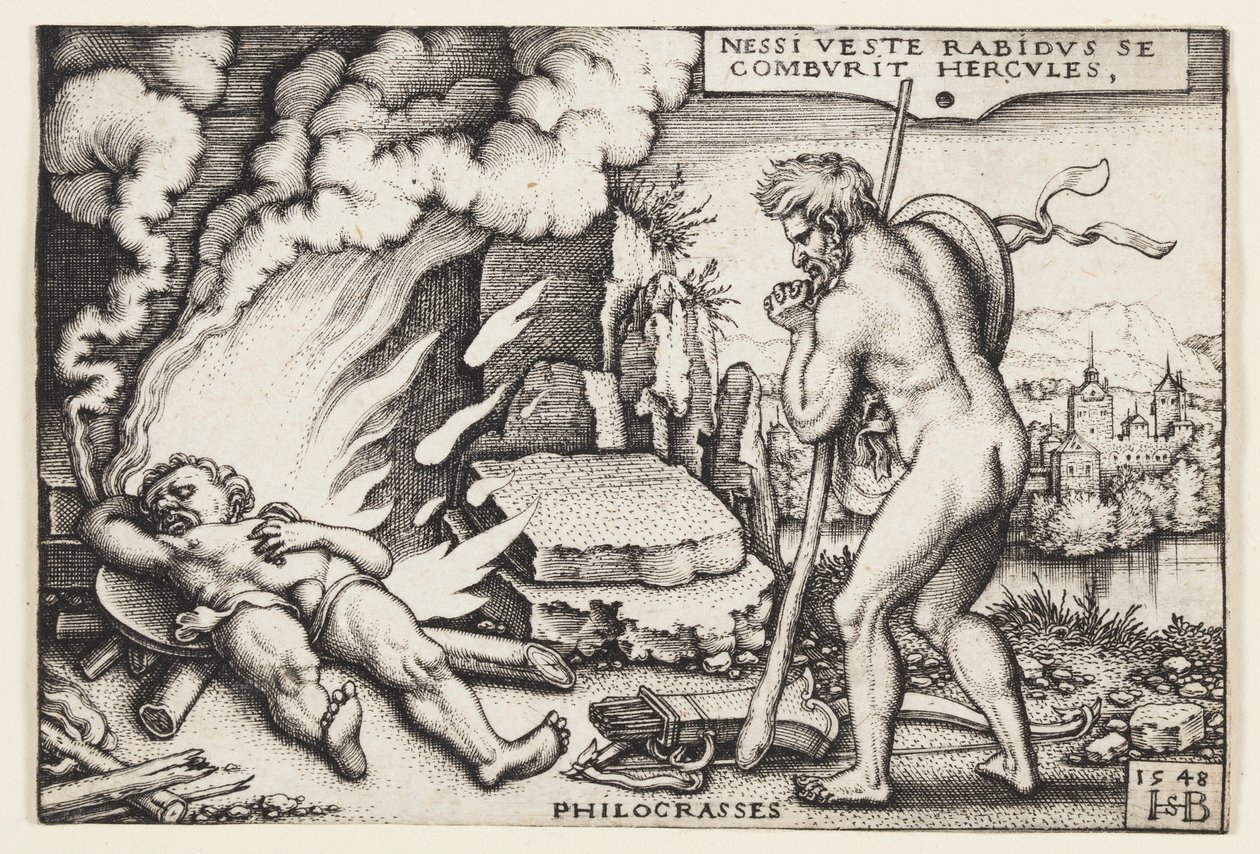 La muerte de Hércules de Hans Sebald Beham