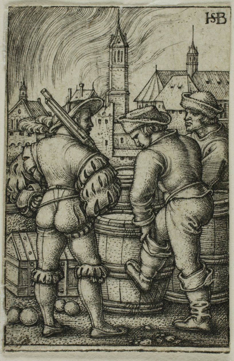 El guardia cerca de los polvorines de Hans Sebald Beham