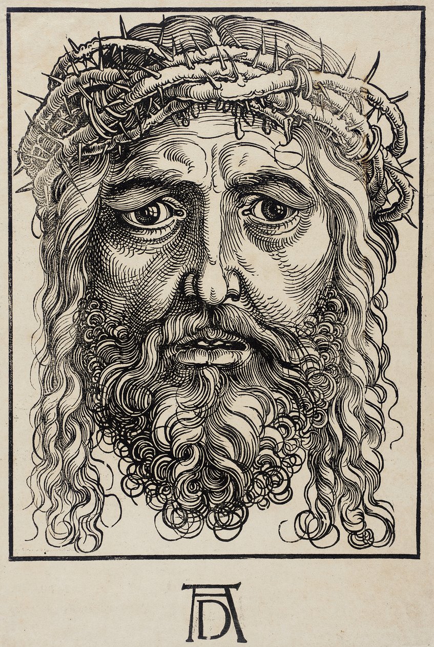 La cabeza de Cristo coronada de espinas de Hans Sebald Beham