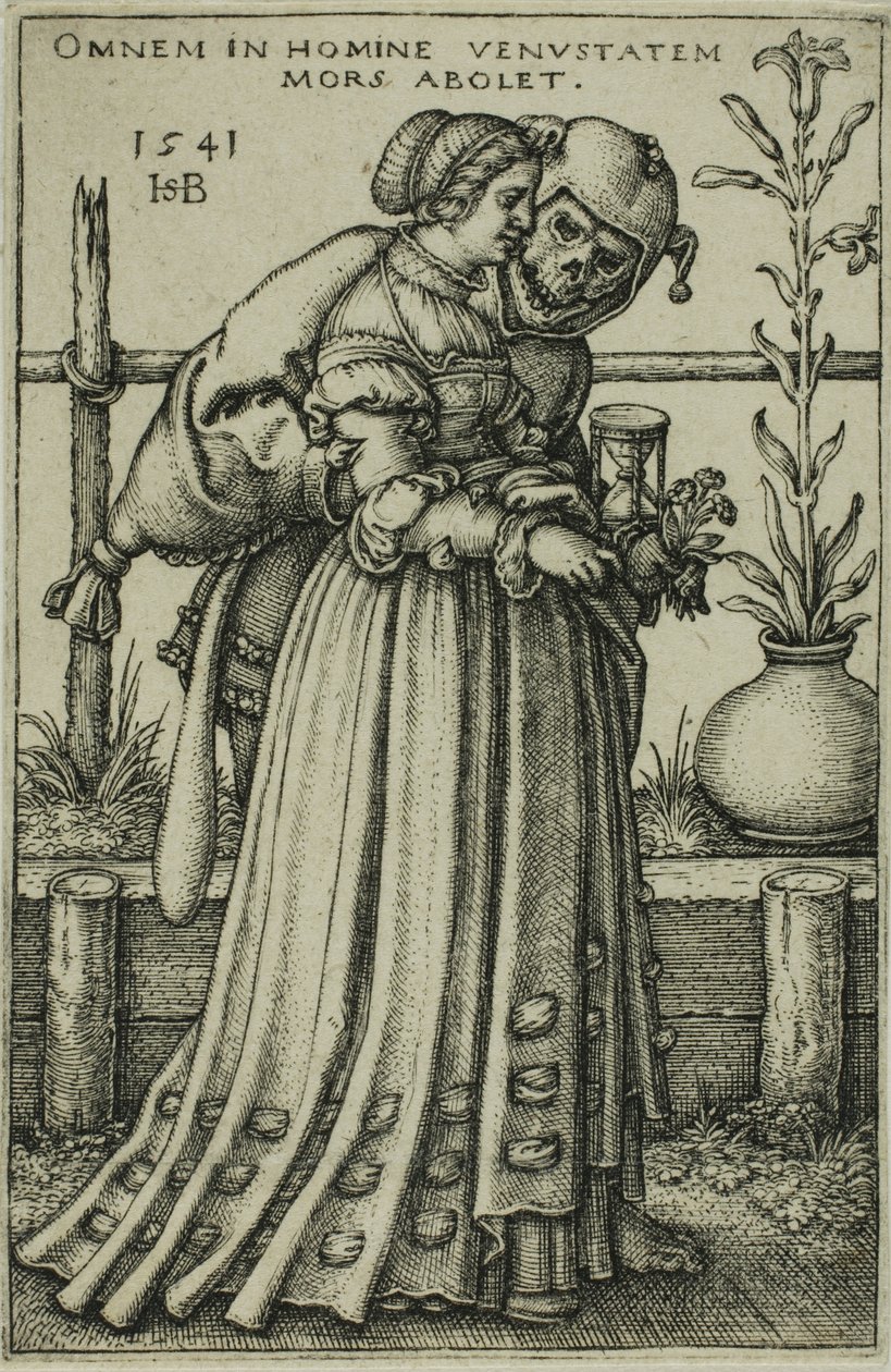 La dama y la muerte de Hans Sebald Beham