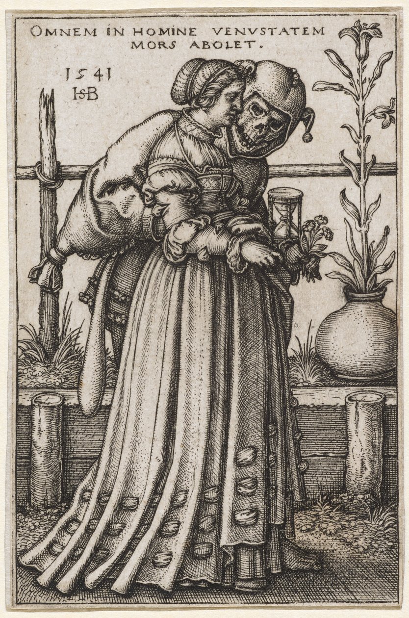 La dama y la muerte, 1541 de Hans Sebald Beham