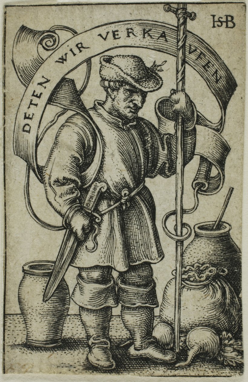El campesino del mercado de Hans Sebald Beham