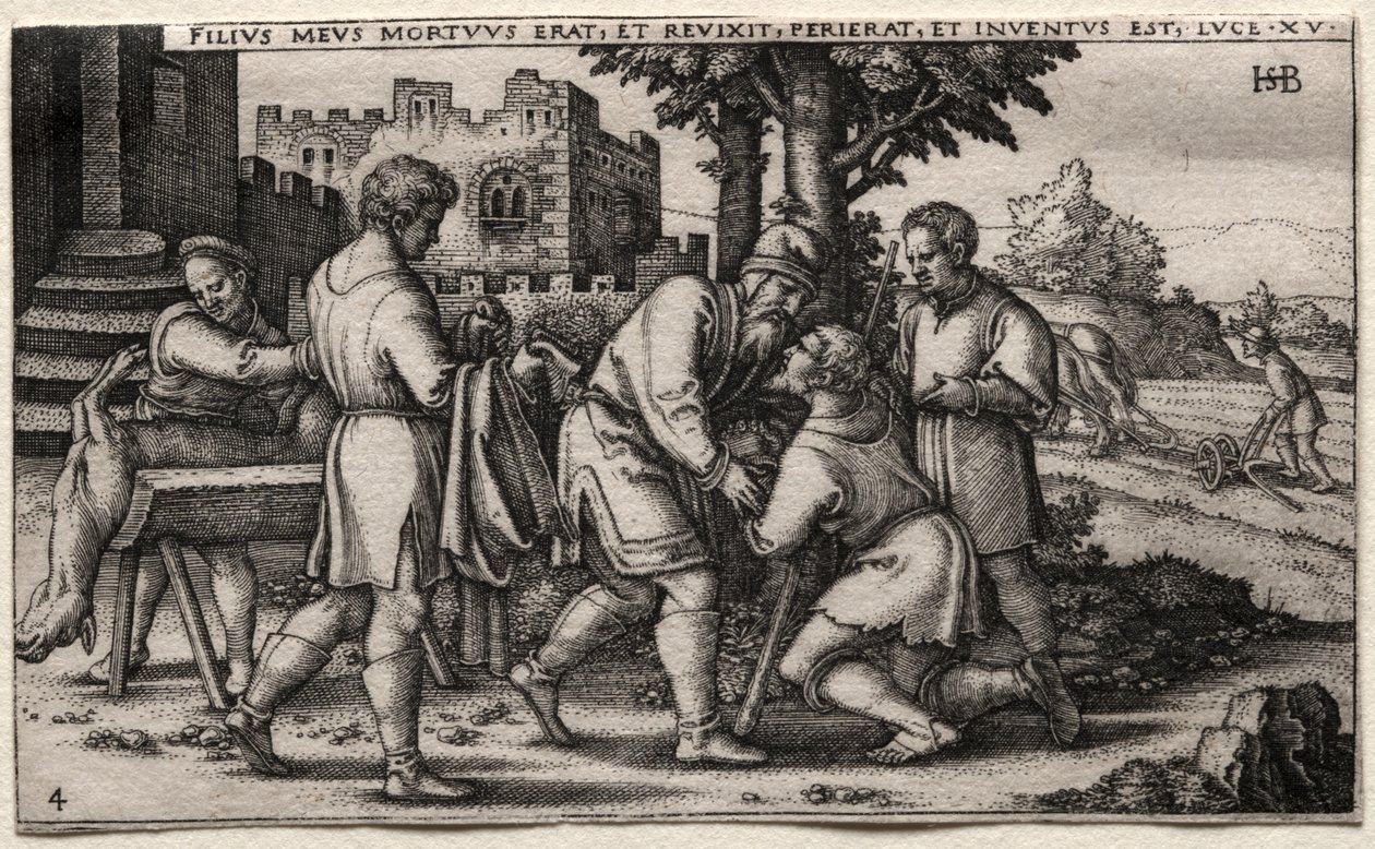 The Prodigal Son: Return of the Prodigal Son de Hans Sebald Beham