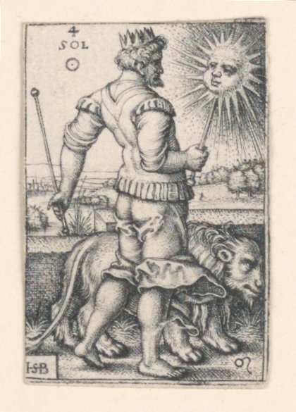 El Sol, de Los Siete Planetas de Hans Sebald Beham