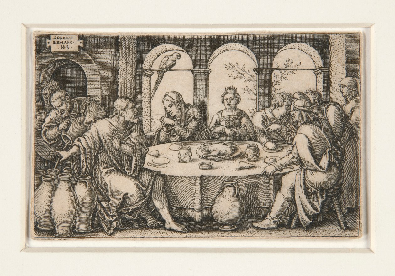 Las Bodas de Caná de Hans Sebald Beham
