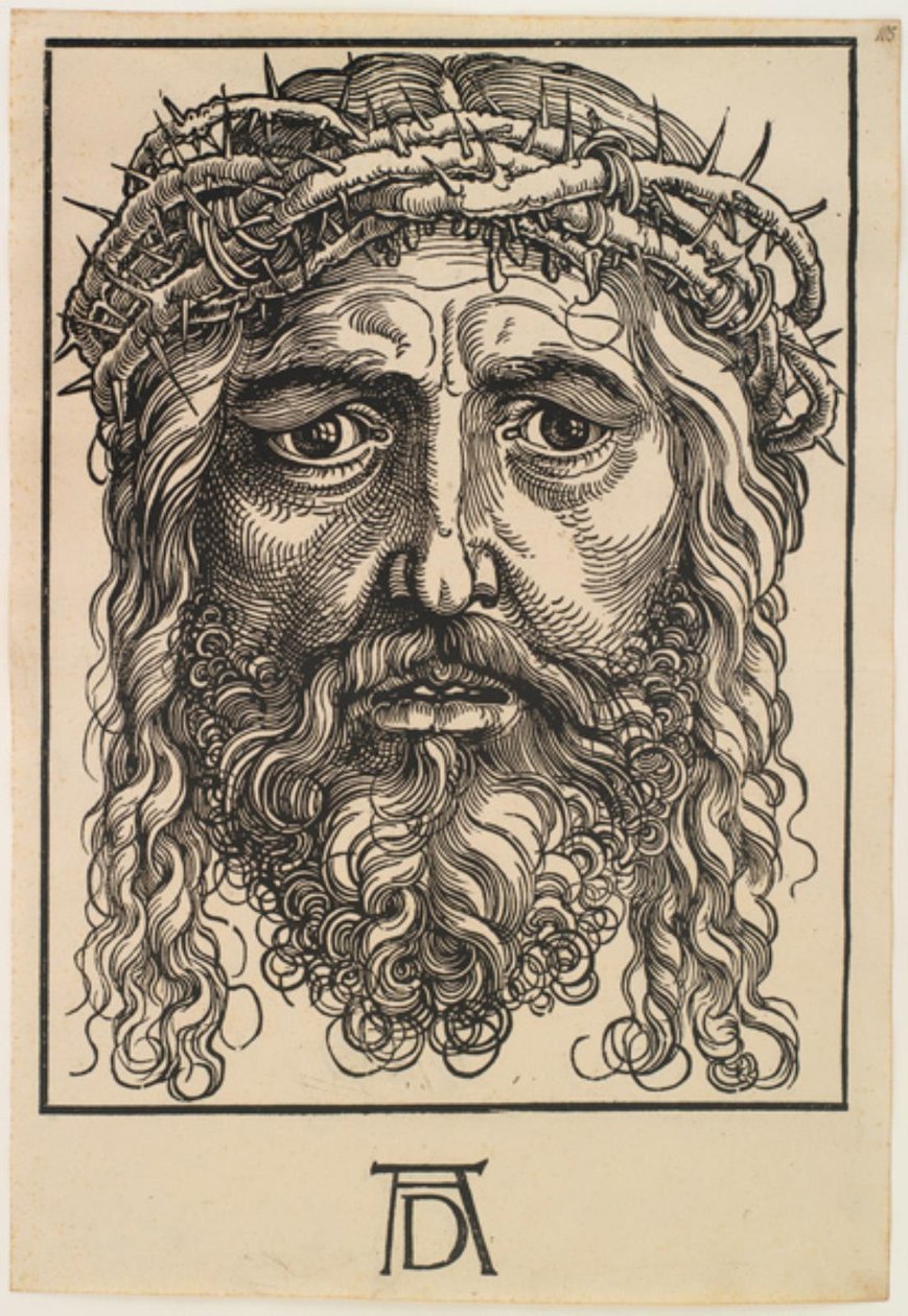 La cabeza de Cristo coronado de espinas de Hans Sebald Beham