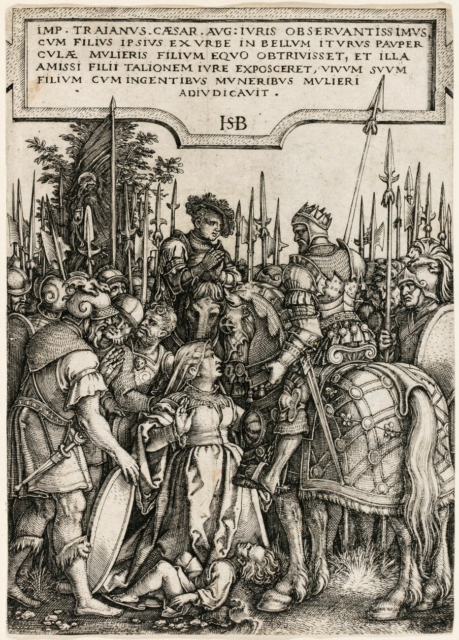 Justicia de Trajano de Hans Sebald Beham