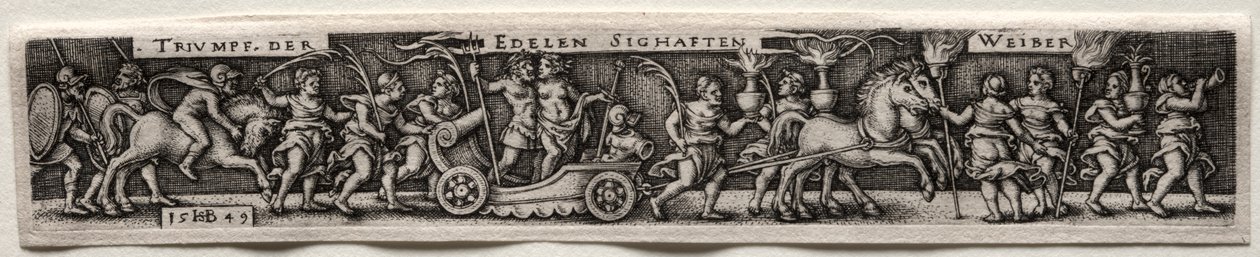 Triunfo de las mujeres, 1549 de Hans Sebald Beham