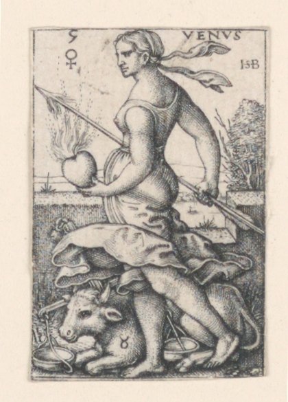 Venus, de Los Siete Planetas de Hans Sebald Beham