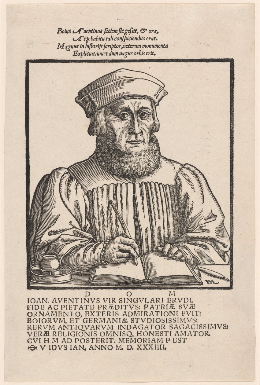 Johann Aventinus Johann Turmair, 1554 de Hans Sebald Lautensack