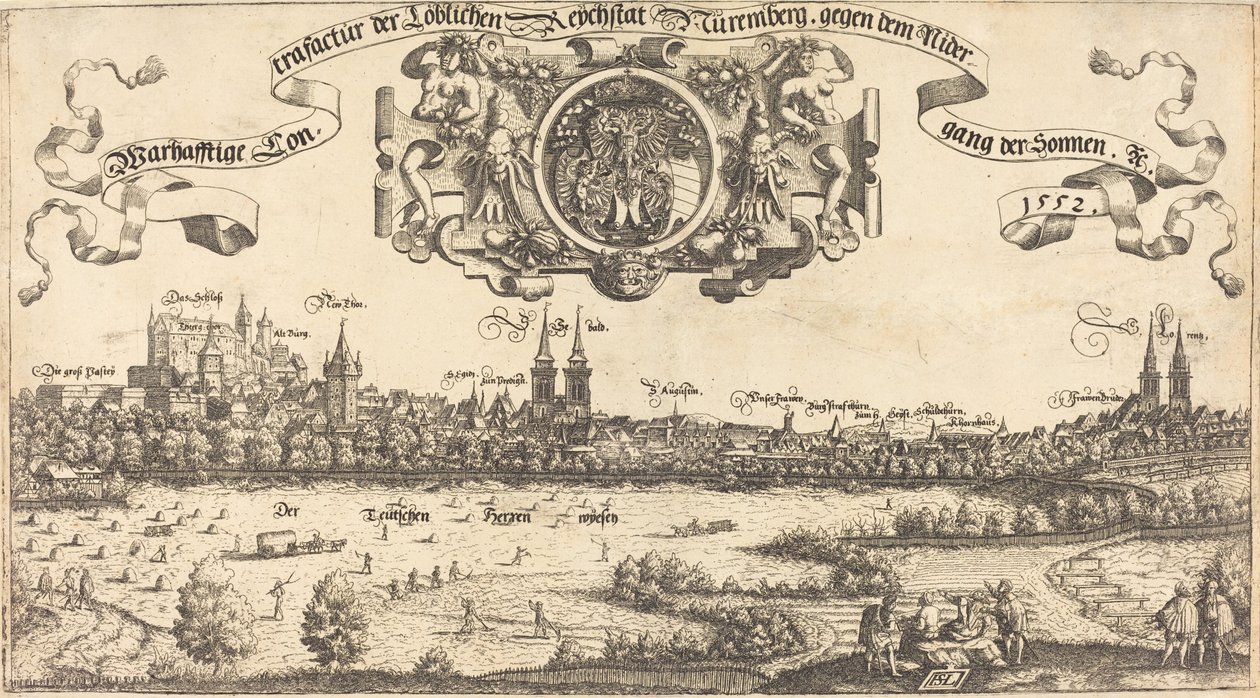 Vista de Núremberg desde el oeste de Hans Sebald Lautensack