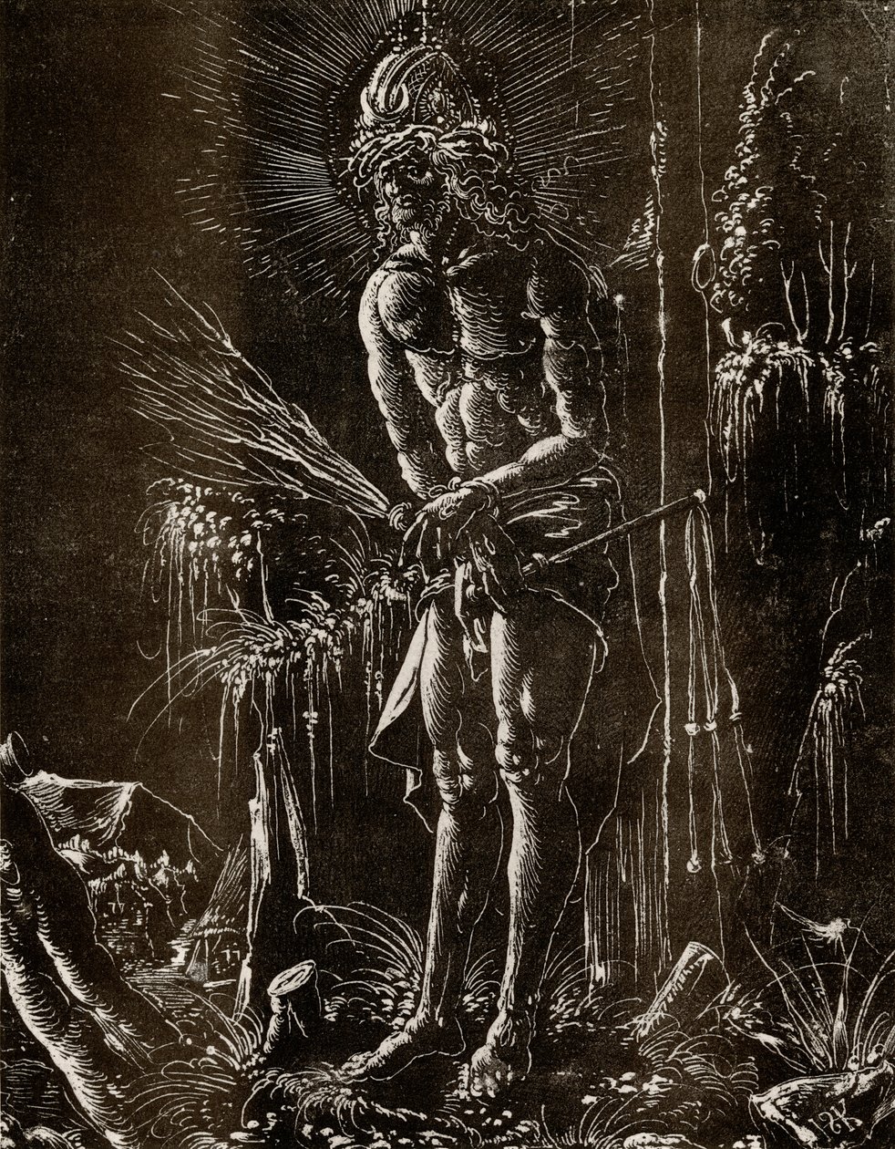 Cristo como el Hombre de Dolores de Hans Springinklee