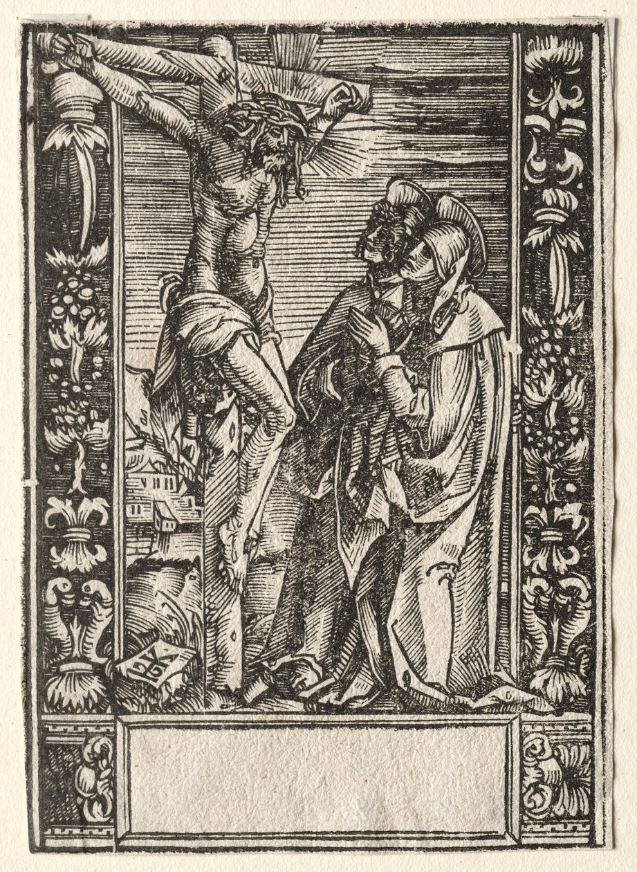 Santa María y San Juan ante la Cruz de Hans Springinklee