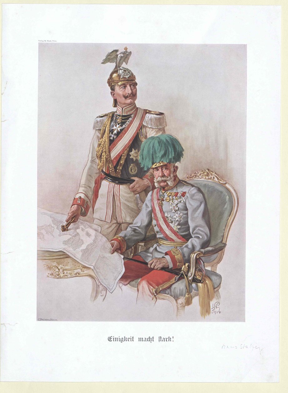 Emperador alemán y Rey de Prusia Guillermo II de Hans Stalzer
