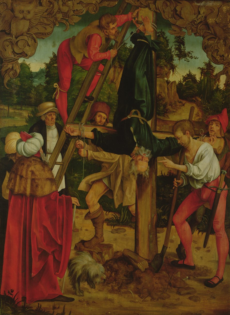 Crucifixión de San Pedro de Hans Suess Kulmbach