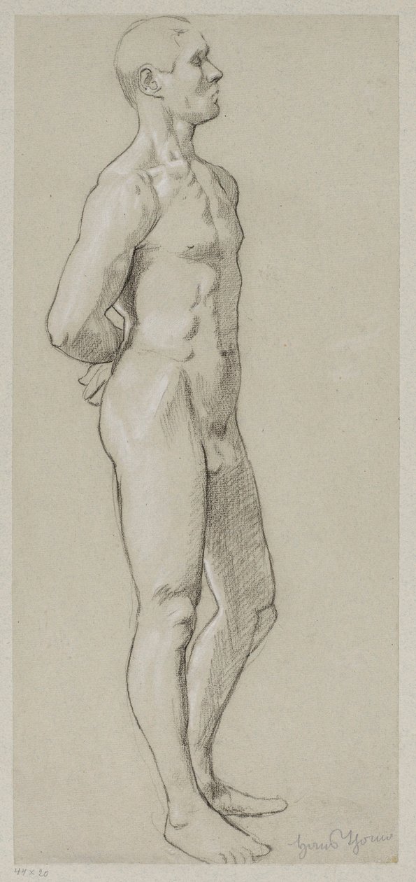 Acto masculino de Hans Thoma